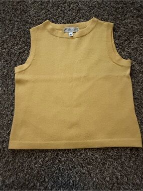 St. John Sleeveless Knit Tank - Butter Yellow